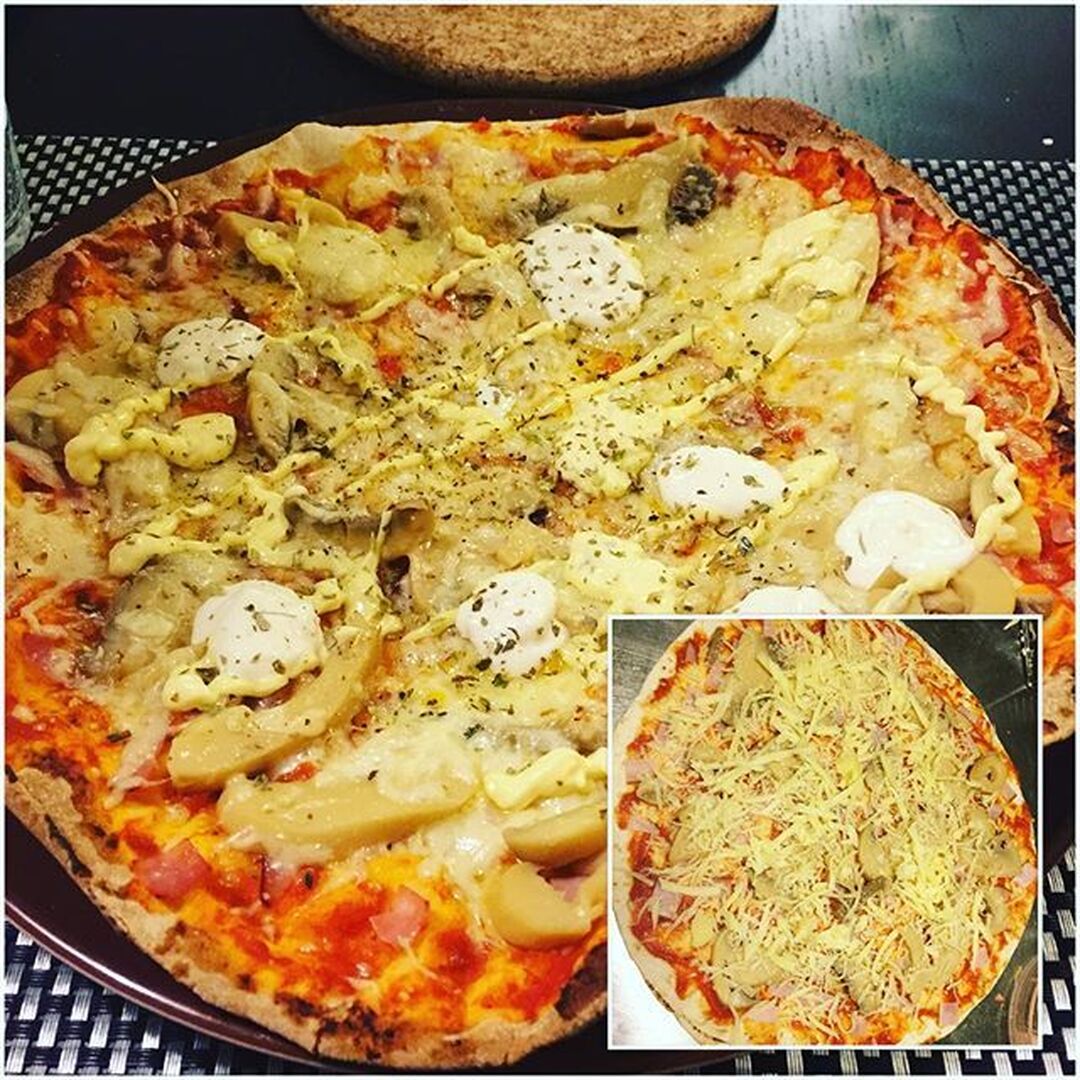 Pizza på libabröd