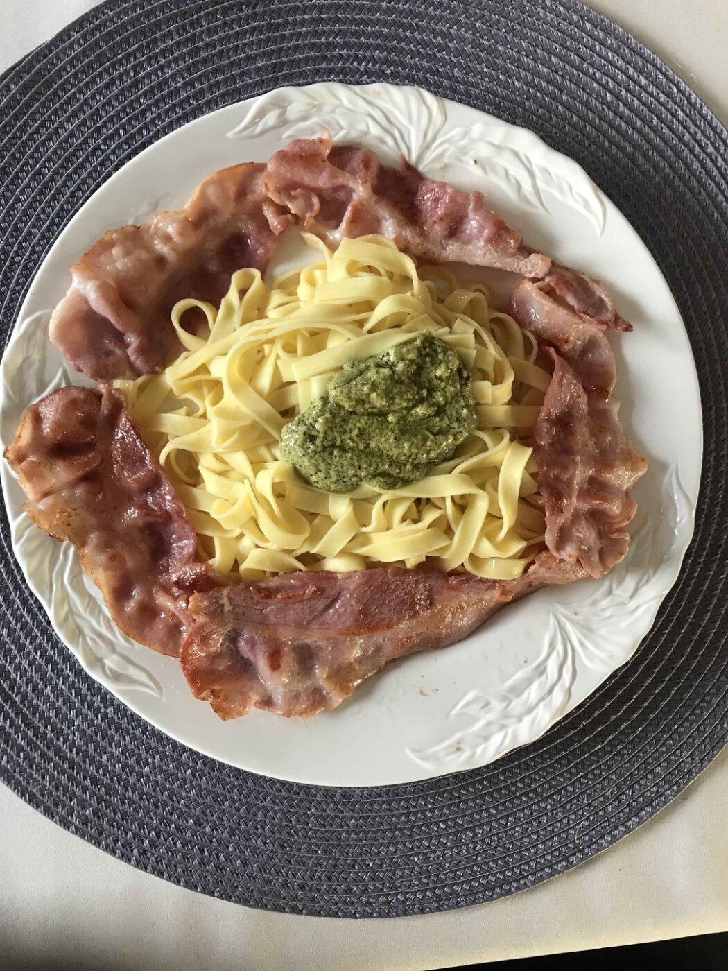 Pasta med bacon