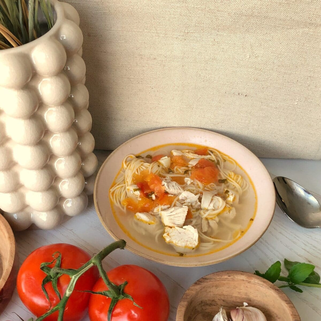 Laksa – Asiatisk kycklingsoppa med nudlar
