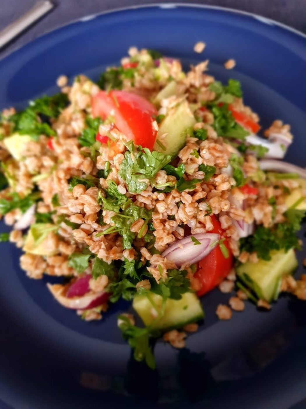Tonfisksallad med matvete (eller mathavre)