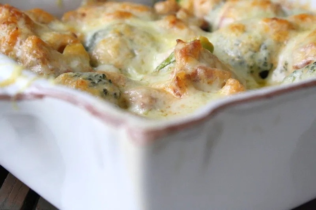 Bacon- och broccoligratäng LCHF Jennys matblogg