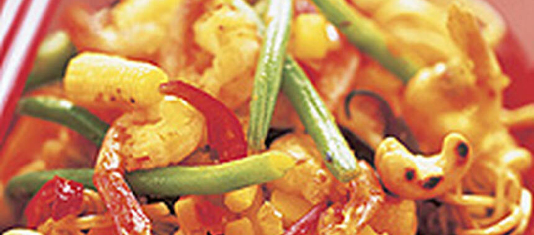 Pad Thai med räkor & cashewnötter