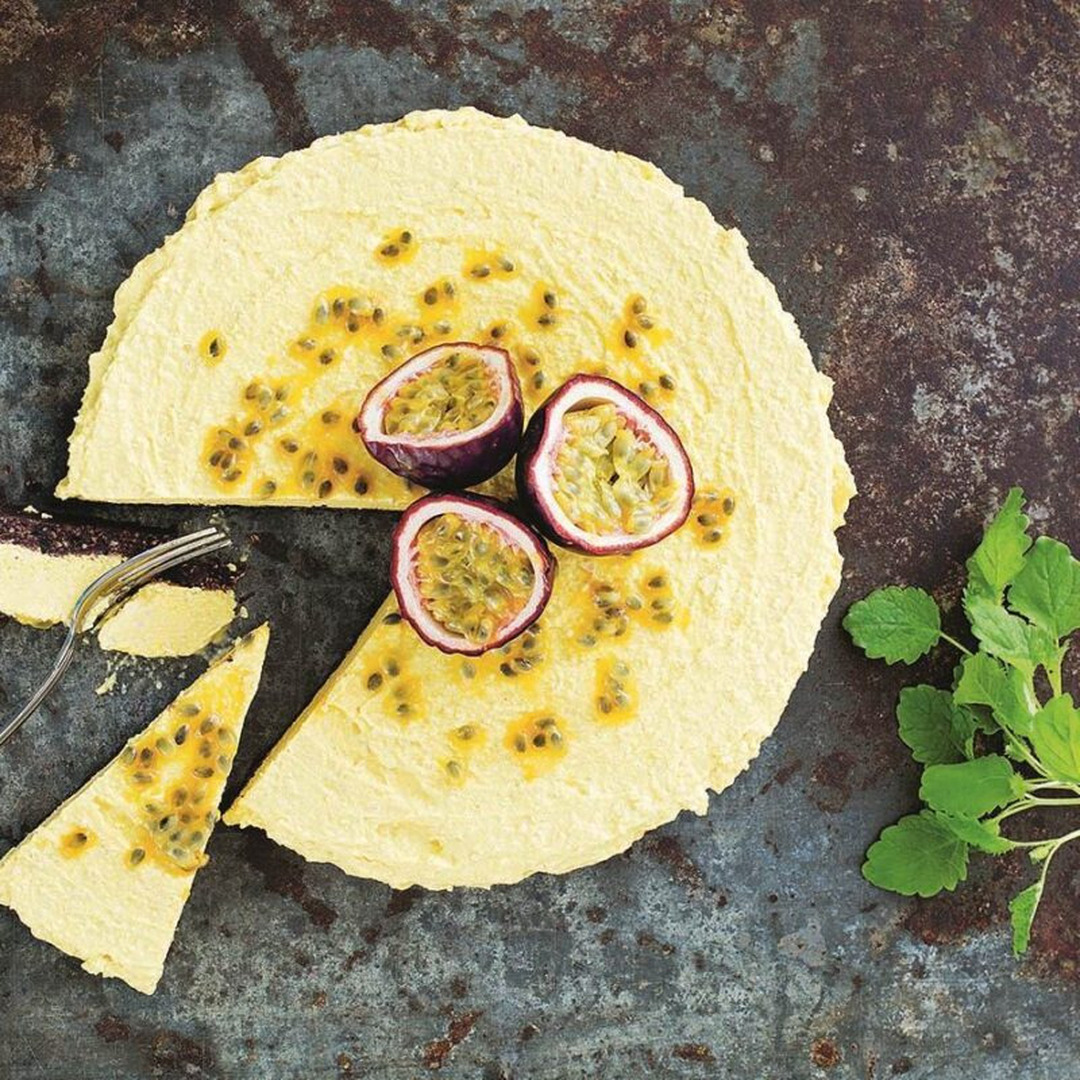 Solskens- cheesecake med passionsfrukt / Recept av Kristina Andersson